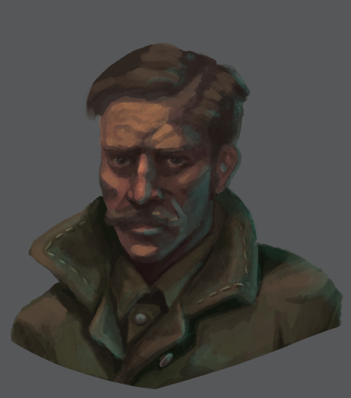 Close up portrait of field operative
